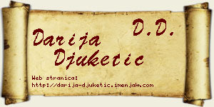 Darija Đuketić vizit kartica